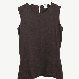 Oscar de la Renta AW/07 Brown Cashmere-Knit Tank